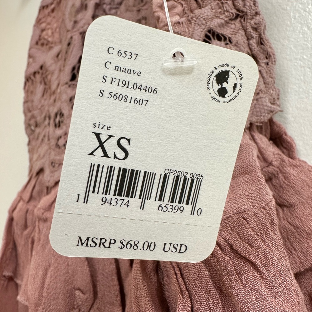 Free People Adella Cami in Mauve/Rose - Picture 6 of 9